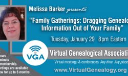 Details for the webinar with Melissa Barker on January 29th