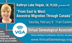 Title and time for Kathryn Lake Hogan's webinar on February 9th