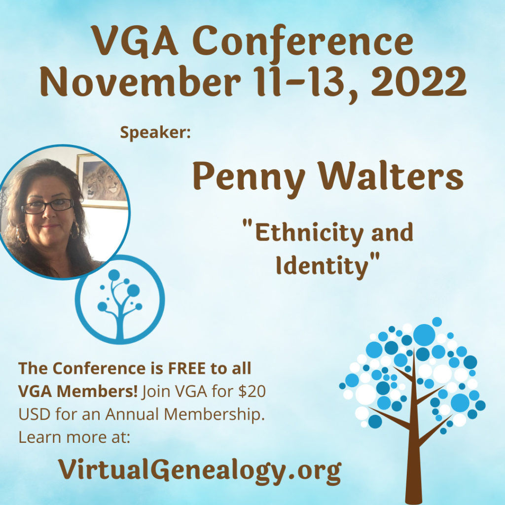 VGA 2022 Conference: “Ethnicity and Identity” by Penny Walters