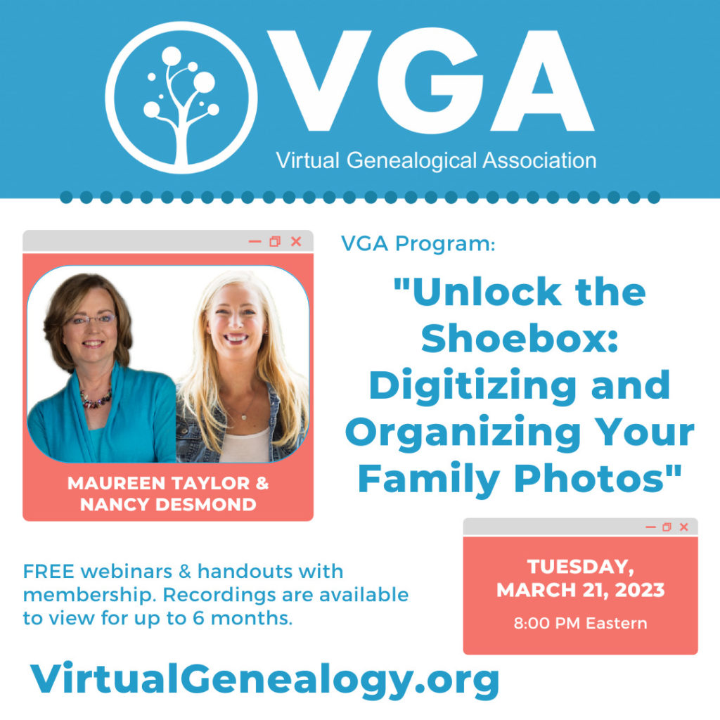 Unlock the Shoebox: Digitizing and Organizing Your Family Photos by Maureen Taylor & Nancy Desmond