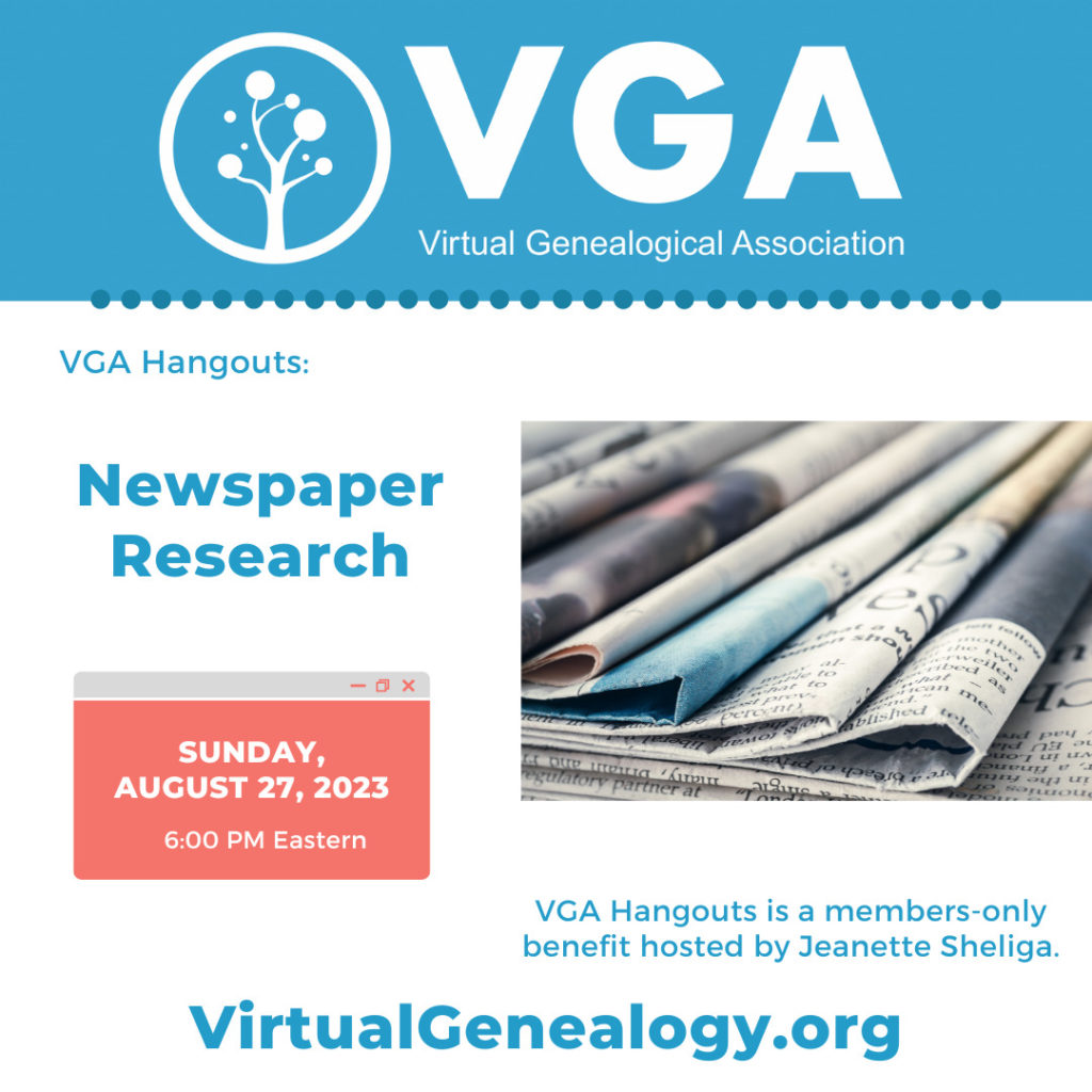 VGA Hangouts: Newspaper Research