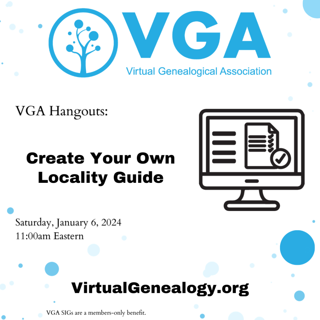 VGA Hangouts: Create Your Own Locality Guide
