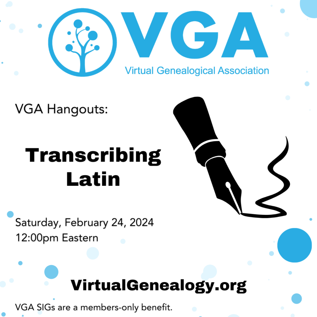 VGA Hangouts: Transcribing Latin