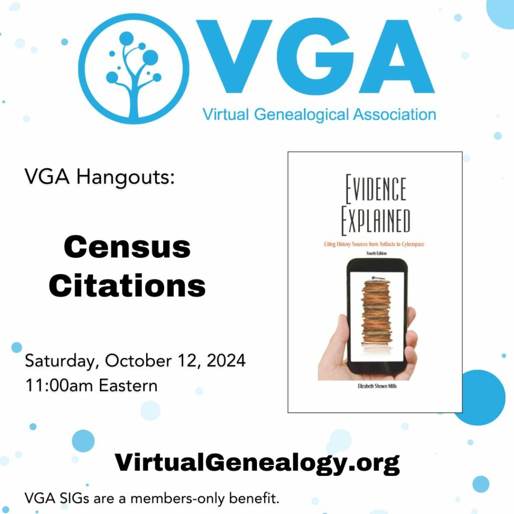 VGA Hangouts: Census Citations